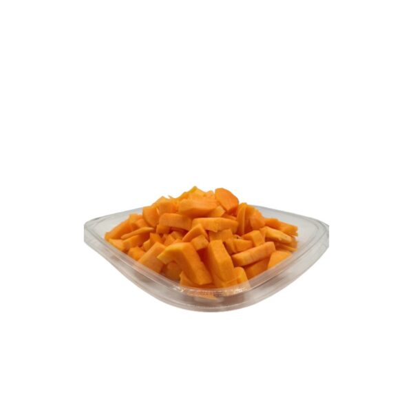 Zucca tagliata a dadini