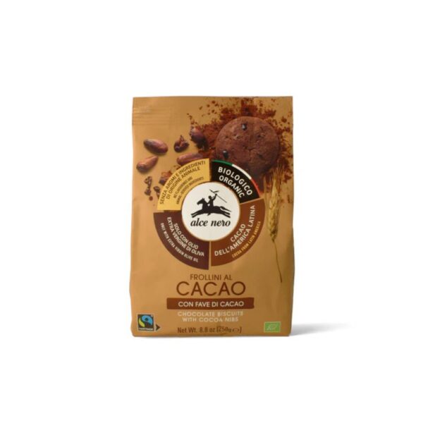 Frollini al Cacao con fave di cacao